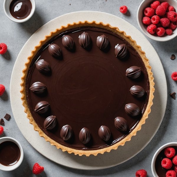 Quels sont les secrets pour une tarte au chocolat avec une ganache onctueuse?